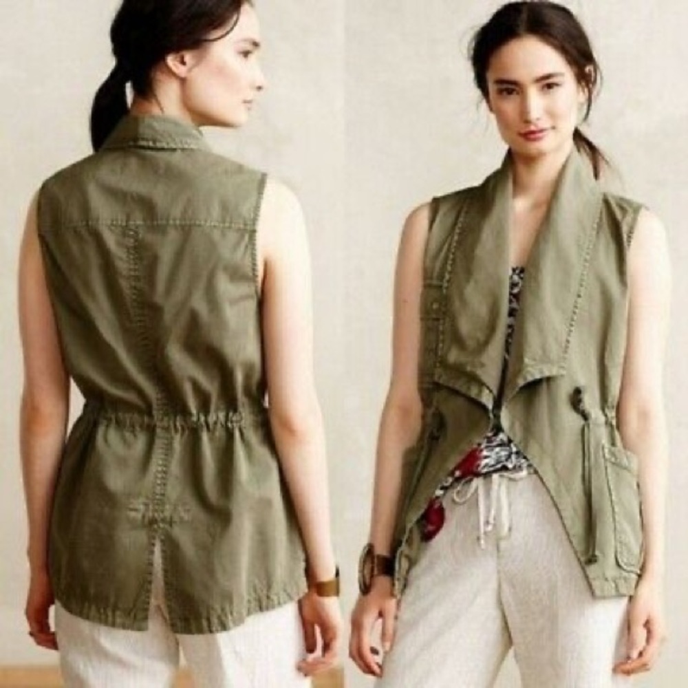 Anthropologie Sanctuary Moss Green Vest